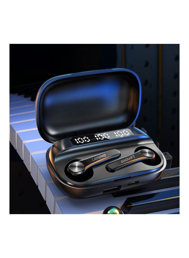 Lenovo QT81 Potable Wireless Bluetooth Headphones Black - Image 2