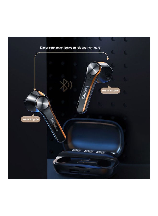 Lenovo QT81 Potable Wireless Bluetooth Headphones Black - Image 4