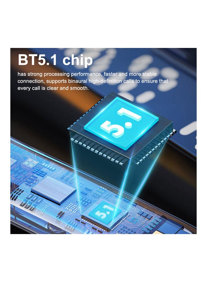 Lenovo QT81 Potable Wireless Bluetooth Headphones Black - Image 3