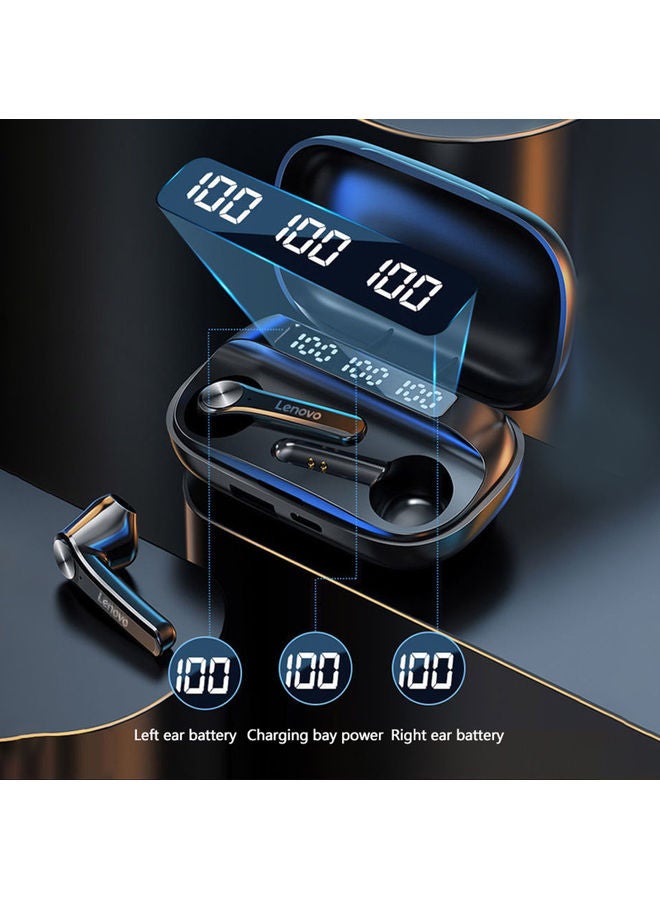 Lenovo QT81 Potable Wireless Bluetooth Headphones Black - Image 5