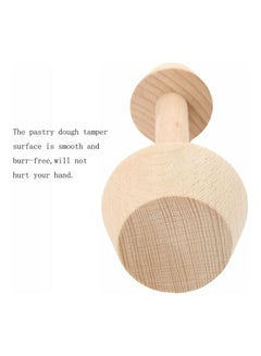 Liying Double Sided Wooden Pastry Tamper Mould Brown 14.5cm  - Image 5