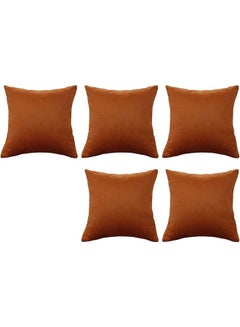 PENHALIGON'S 5-Piece Velvet Decorative Filled Cushion Orange  - Image 1