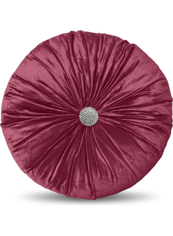 PENHALIGON'S 1-Piece Velvet Decorative Filled Cushion Red 