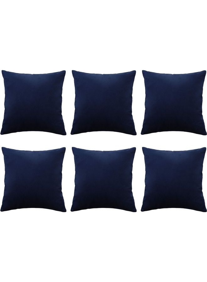 PENHALIGON'S 5-Piece Velvet Decorative Filled Cushion Blue  - Image 1