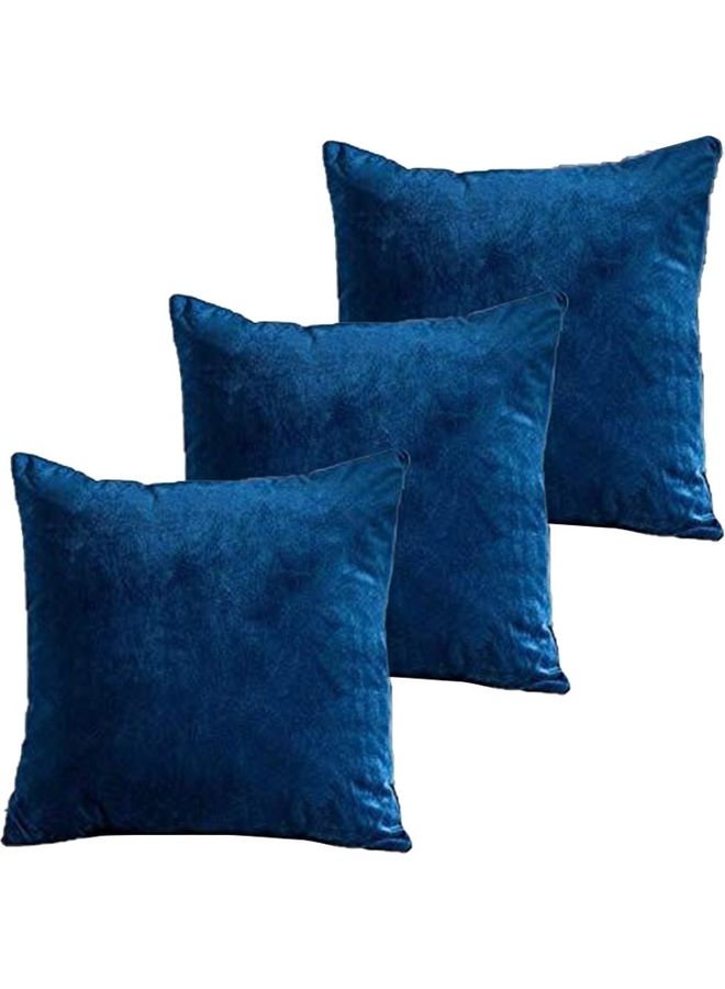 PENHALIGON'S 3-Piece Velvet Decorative Filled Cushion Blue 