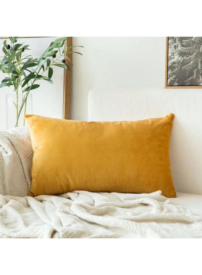 PENHALIGON'S 4-Piece Velvet Decorative Pillow Orange  - Image 3