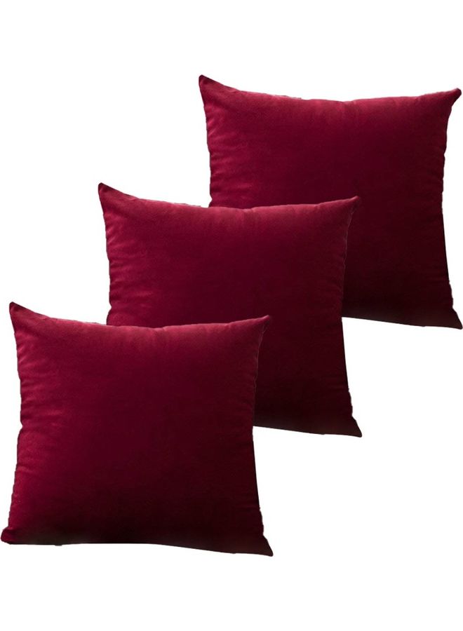 PENHALIGON'S 3-Piece Velvet Decorative Cushion Red  - Image 1