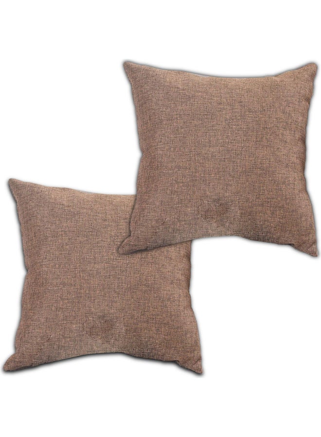 PENHALIGON'S 2-Piece Simple Decorative Cushion Brown  - Image 1