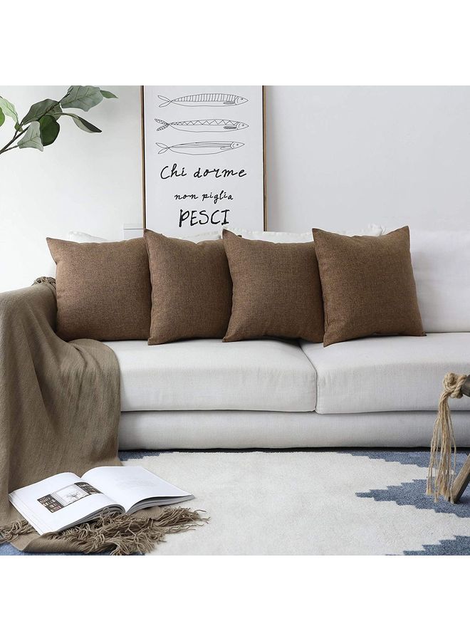 PENHALIGON'S 2-Piece Simple Decorative Cushion Brown  - Image 3