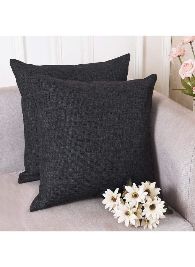 PENHALIGON'S 2-Piece Simple Decorative Cushion Black  - Image 1