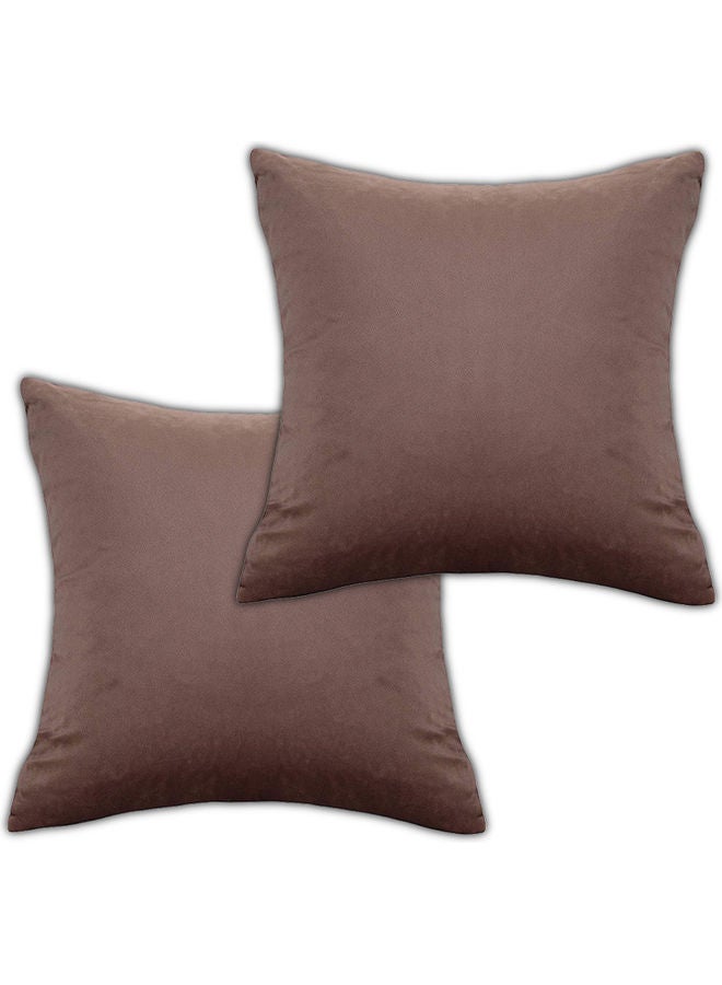 PENHALIGON'S 2-Piece Simple Velvet Decorative Cushion Purple  - Image 1