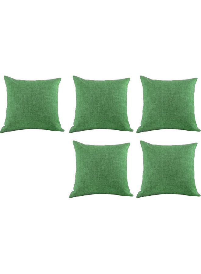 PENHALIGON'S 5-Piece Velvet Decorative Filled Cushion Green  - Image 1