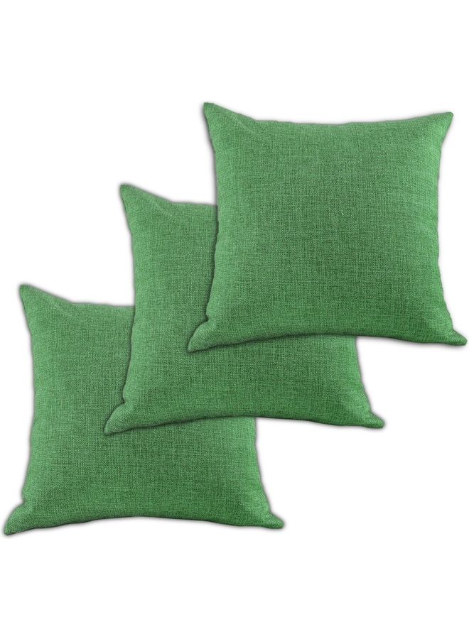 PENHALIGON'S 3-Piece Velvet Decorative Filled Cushion Green  - Image 1
