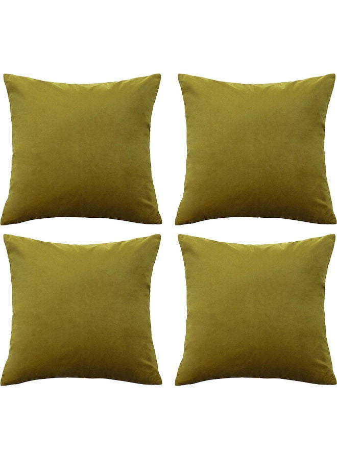 PENHALIGON'S 4-Piece Velvet Decorative Cushion Green  - Image 1