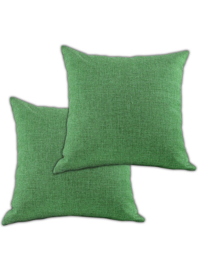 PENHALIGON'S 2-Piece Simple Decorative Cushion Green - Image 1