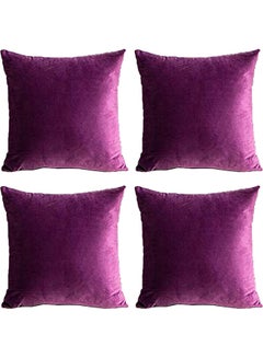 PENHALIGON'S 4-Piece Velvet Decorative Cushion Purple  - Image 1