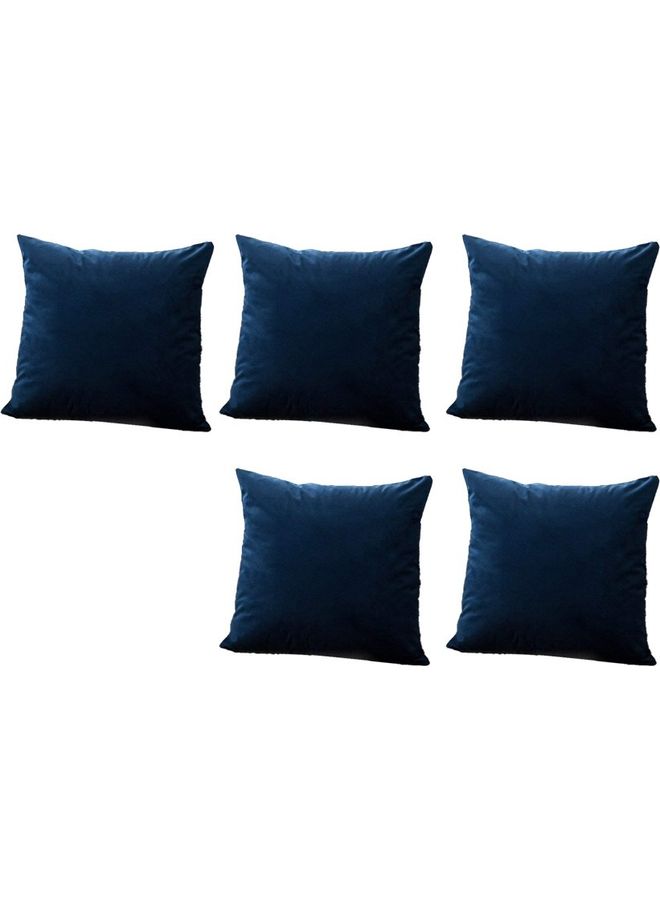 PENHALIGON'S - 5-Piece Velvet Decorative Cushion Blue - Image 1