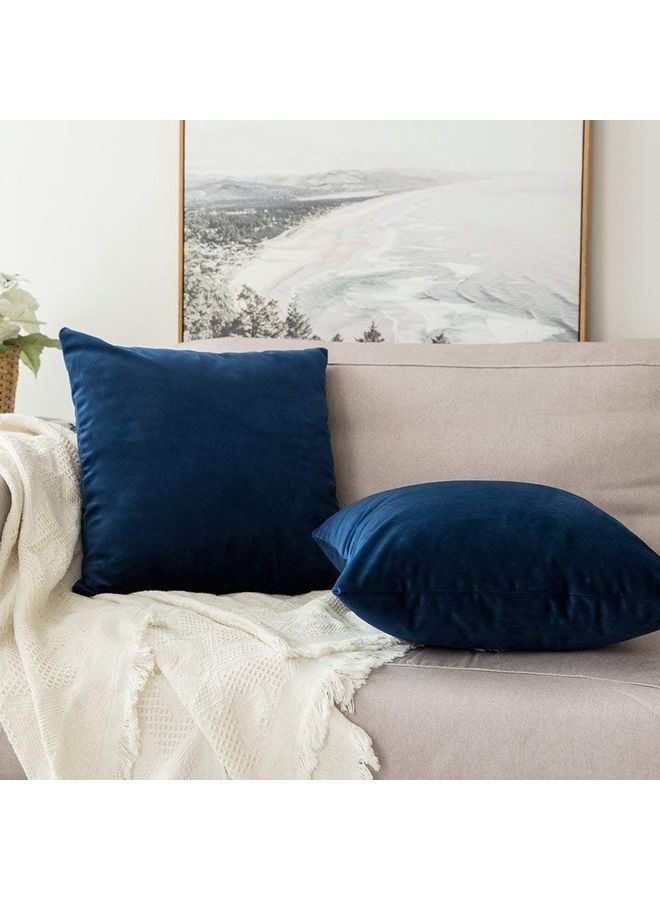 PENHALIGON'S - 5-Piece Velvet Decorative Cushion Blue - Image 1