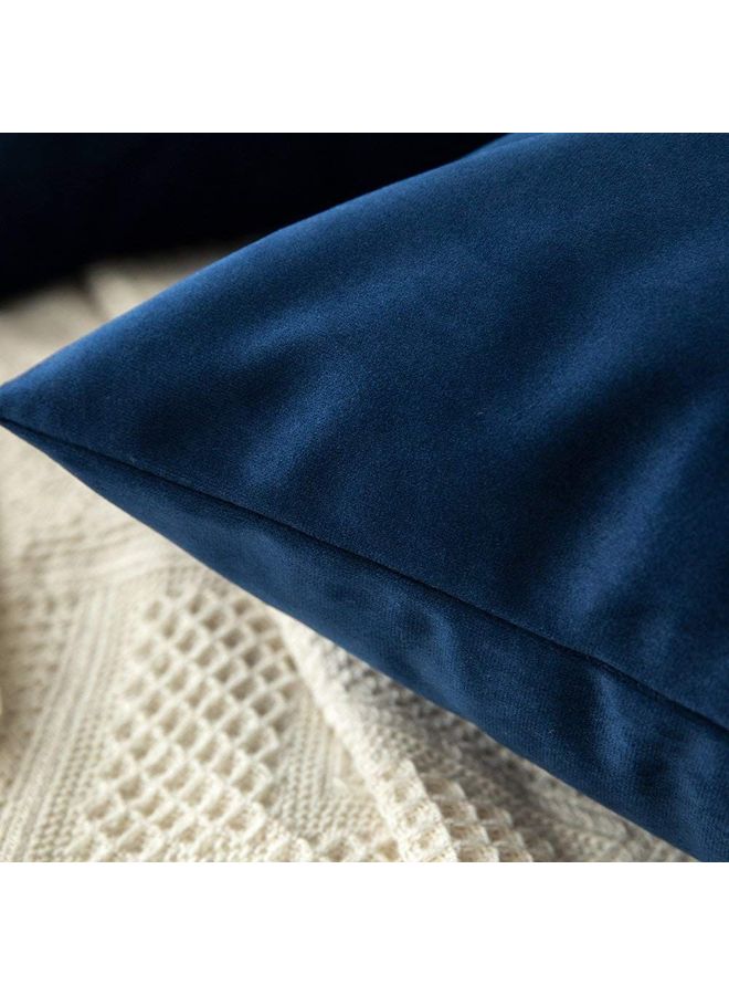 PENHALIGON'S - 5-Piece Velvet Decorative Cushion Blue - Image 1