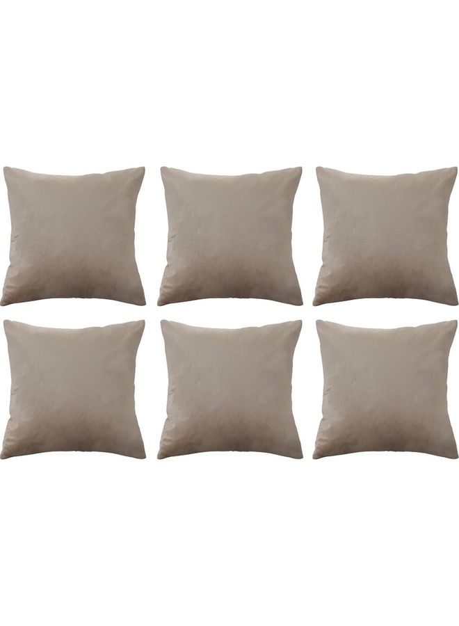 6-Piece Velvet Decorative Filled Cushion Grey - v1628078958/N49761127A_1