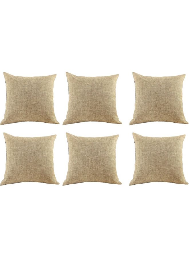 بنهيليغنز وسادة محشوة للزينة من المخمل مكونه 6 قطع بيج - Image 1