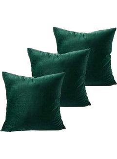 PENHALIGON'S 3-Piece Velvet Decorative Filled Cushion Green  - Image 1