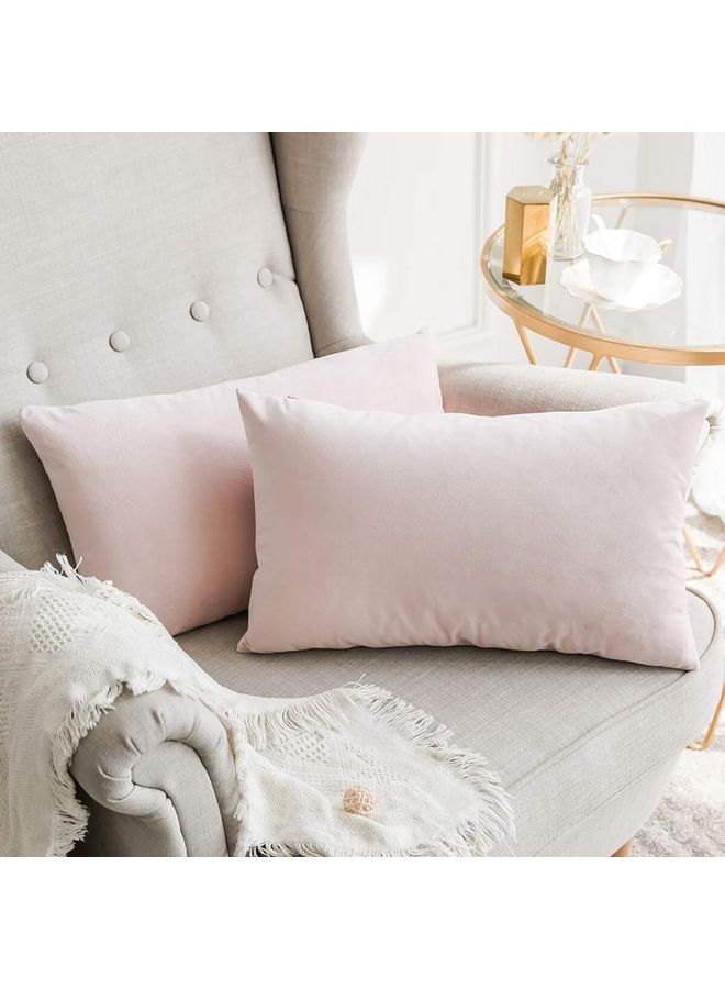 PENHALIGON'S 2-Piece Velvet Decorative Pillow Pink  - Image 3