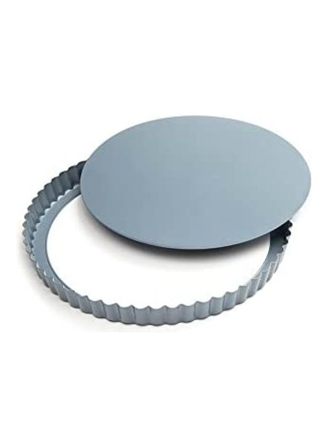 Round Tartlet Pan with Removable Bottom Silver