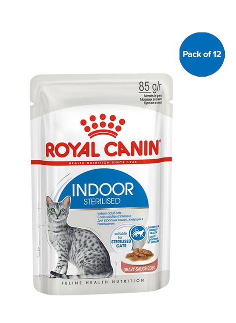 Feline Health Nutrition Indoor Wet Food Pouches 85g Pack Of 12