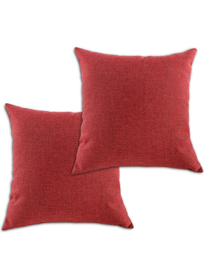 PENHALIGON'S 2-Piece Simple Decorative Cushion Red - Image 1