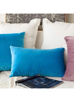 PENHALIGON'S 4-Piece Velvet Decorative Cushion Blue  - Image 3