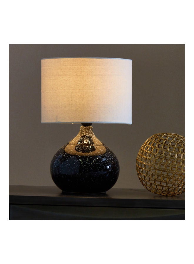 Home Center Shipley Porcelain Table Lamp Black 40cm - Image 1