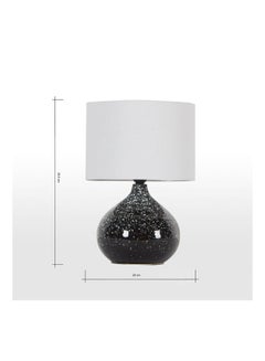 Home Center Shipley Porcelain Table Lamp Black 40cm  - Image 2