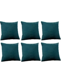 PENHALIGON'S 6-Piece Velvet Decorative Filled Cushion Blue  - Image 1