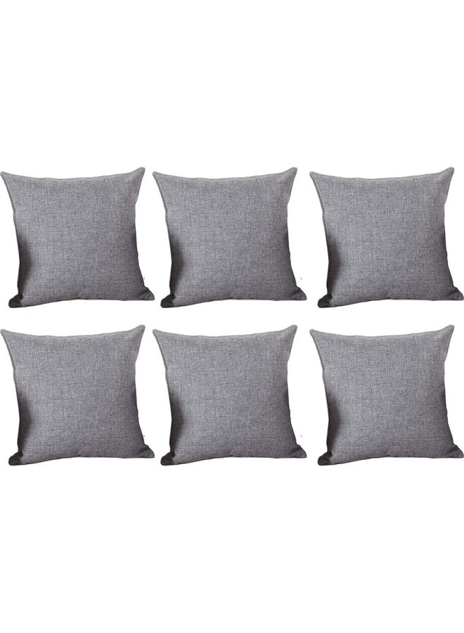 PENHALIGON'S 6-Piece Velvet Decorative Filled Cushion Grey  - Image 1