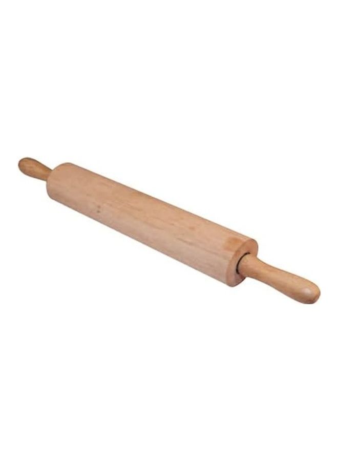 Winco 13 Inch Wood Rolling Pin light brown 