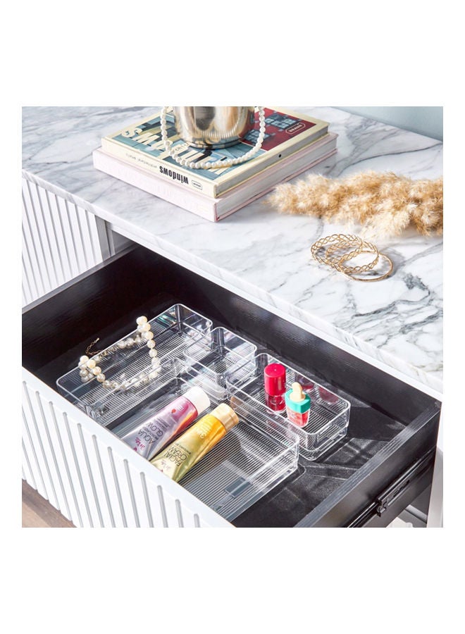 Home Center Fancy 4-Piece Drawer Set Clear 22.8X5.2X30.4cm - Image 2