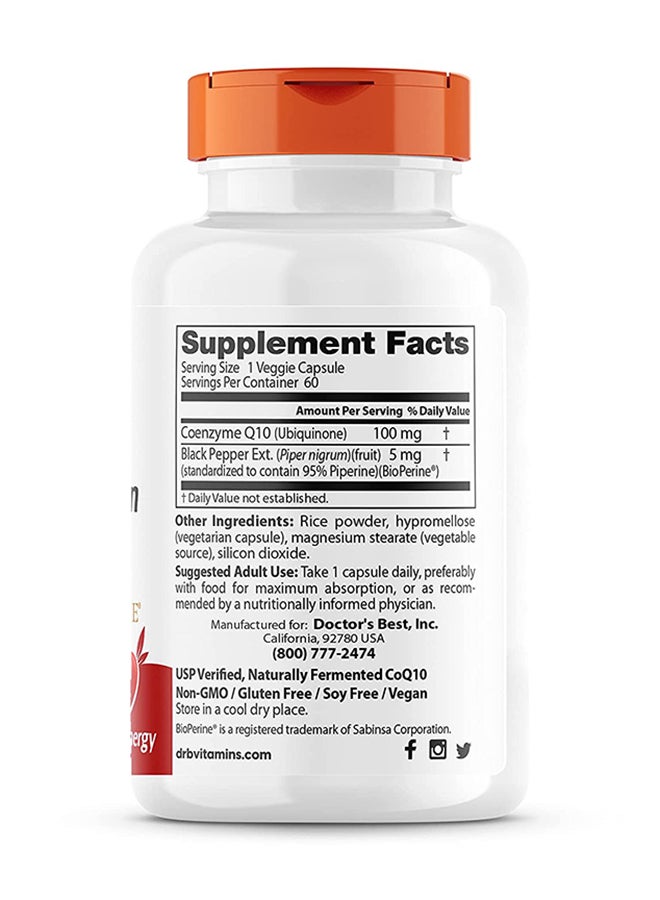Doctor's BEST High Absorption CoQ10 with BioPerine 120 Softgels - Image 2