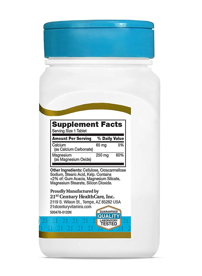 21st Century Magnesium, 250 mg, 110 Tablets - Image 3