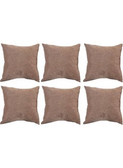 PENHALIGON'S 6-Piece Velvet Decorative Filled Cushion Brown  - Image 1