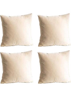 PENHALIGON'S 4-Piece Velvet Decorative Filled Cushion Beige  - Image 1