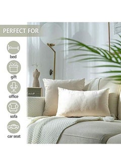 PENHALIGON'S 4-Piece Velvet Decorative Filled Cushion Beige  - Image 2