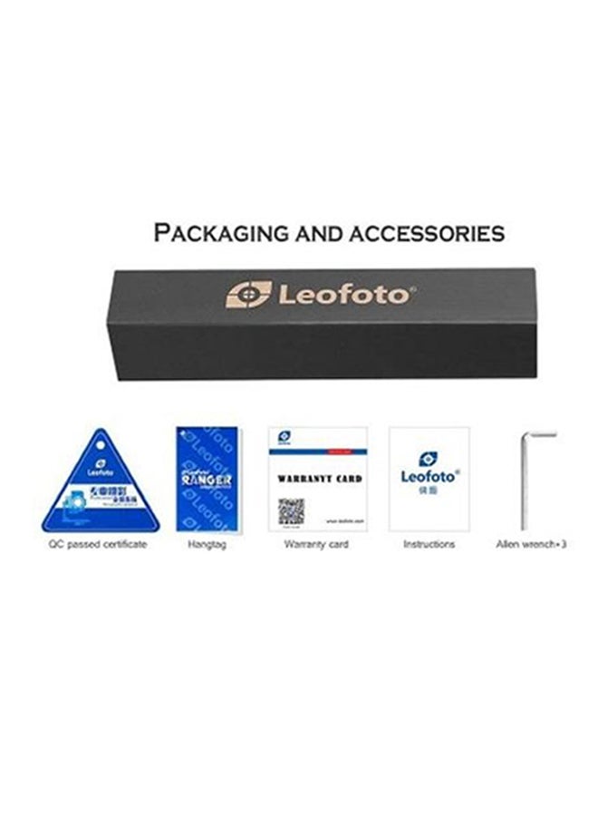 Leofoto - 380mm Long Lens Support for Manfrotto/Sachtler Tripod Head Black - Image 1