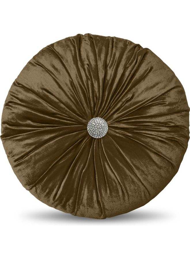 AMERICAN POLO Solid Velvet Decorative Cushion Brown