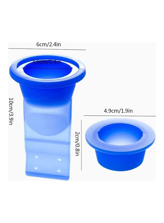 Shower Floor Backflow Preventer Sewer Deodorant Sealing Ring Bathtub Drain Blue 6 x 10cm  - Image 2
