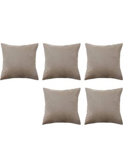 PENHALIGON'S 5-Piece Velvet Decorative Cushion Beige  - Image 1