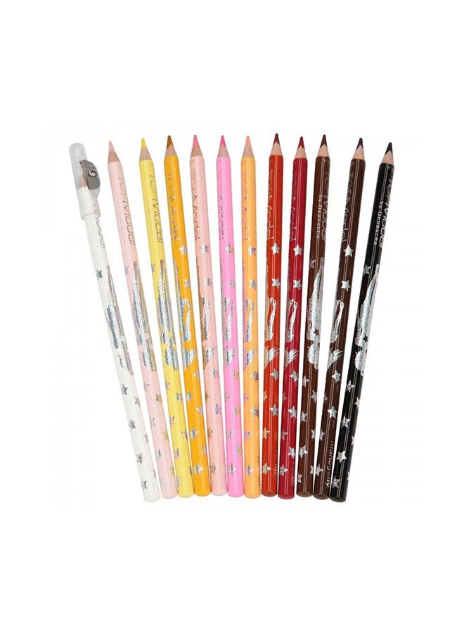 Top Model - Coloured Pencil Set (Skin And Hair Colours) Multicolour - Image 1