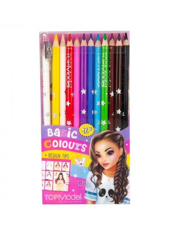 Top Model Coloured Pencil, 12 Colours Multicolour - Image 2
