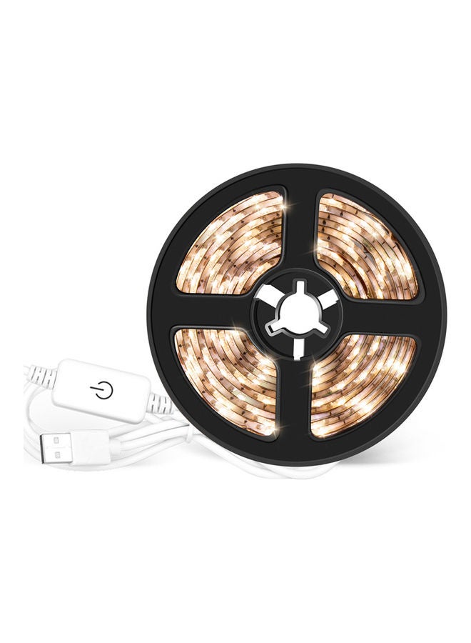 ماركة غير محددة شريط إضاءة LED قابل للتعتيم بمنفذ USB وخاصية التحكم باللمس بطول 1 متر أبيض دافئ  - Image 1