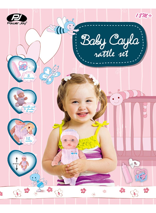 P.Joy - Baby Cayla Rattle Set Assorted 25cm - Image 1